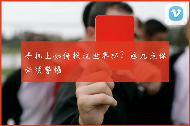 手机上如何投注世界杯?这几点你必须警惕